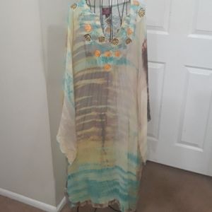 Denning and Kane sheer silk tunic